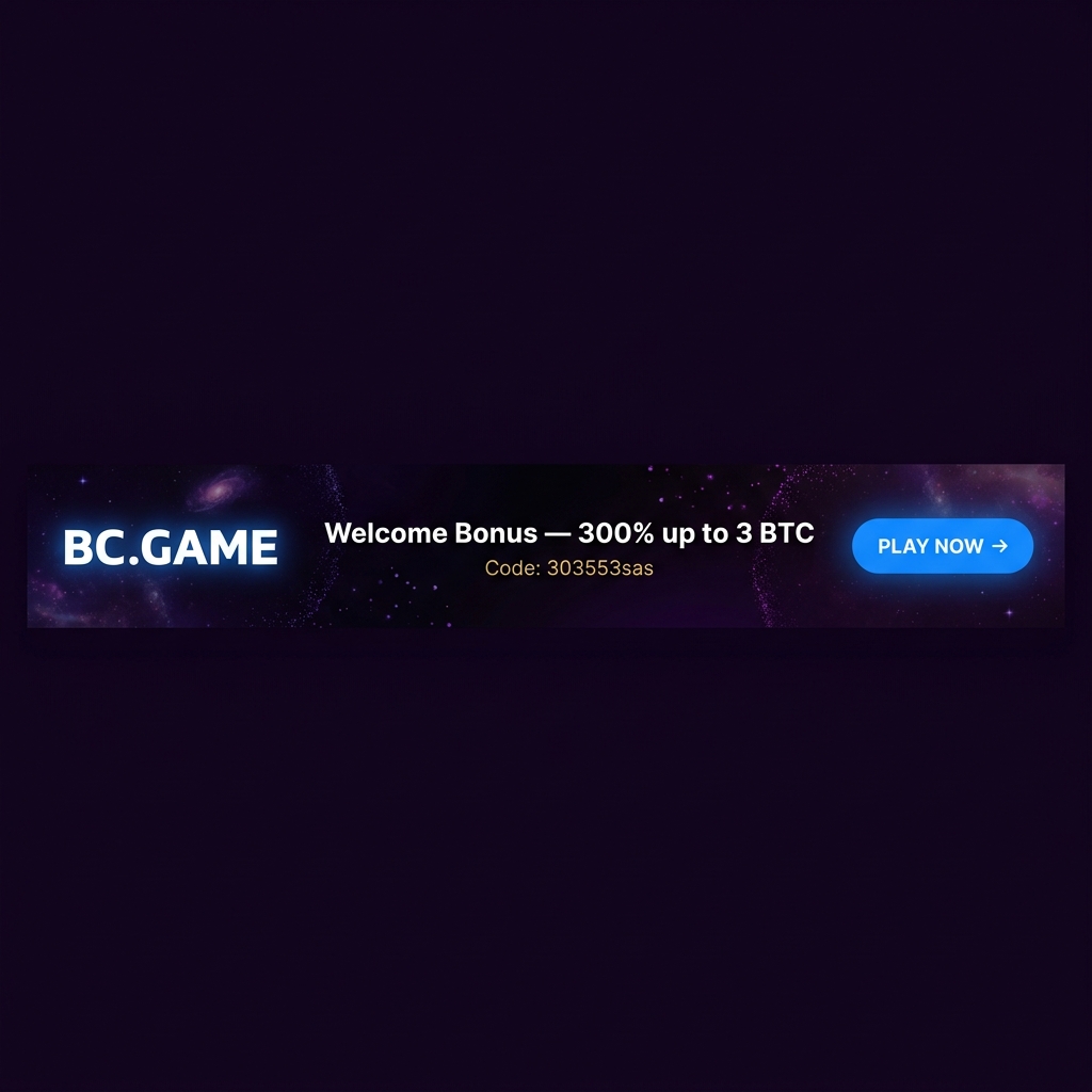 BC.Game - Welcome Bonus 300% up to 3 BTC
